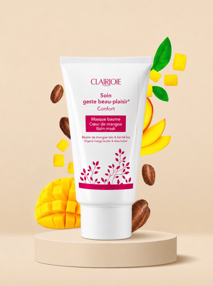 Masque cœur de mangue