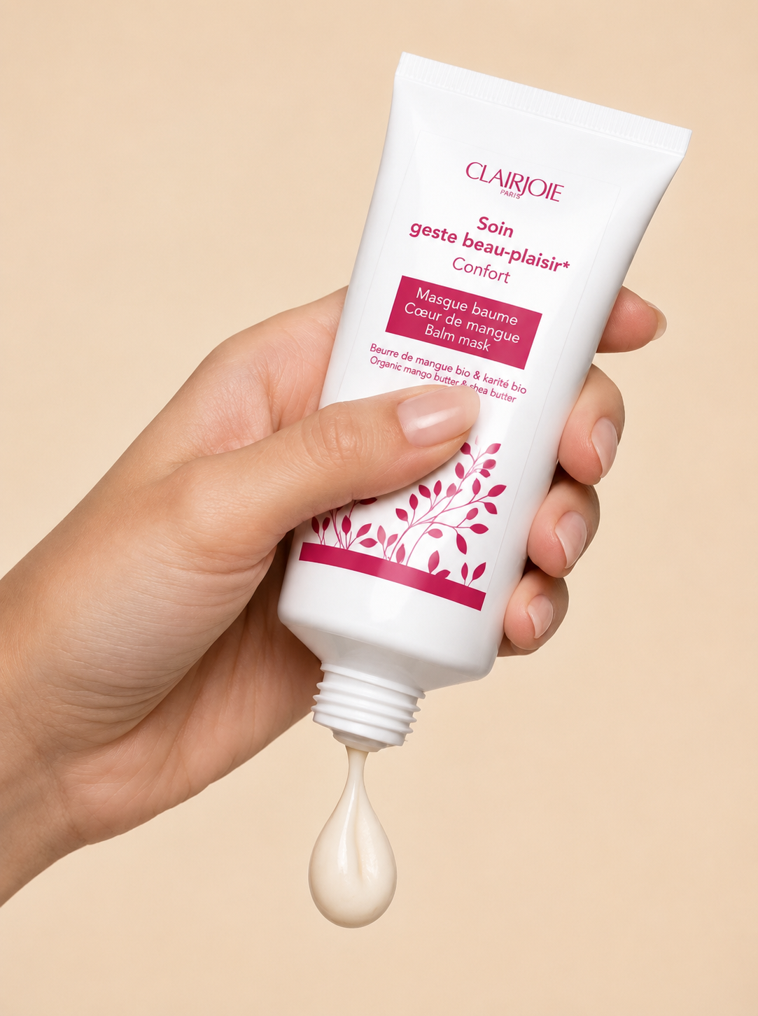 Masque cœur de mangue