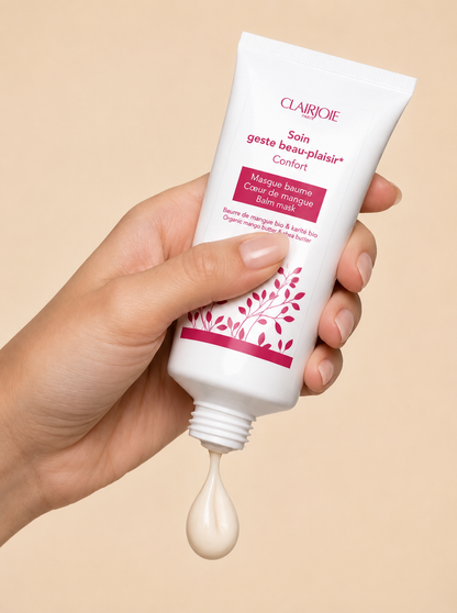 Masque cœur de mangue